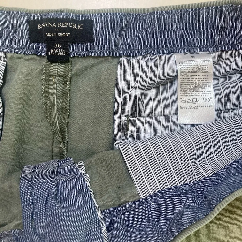 Banana Republic Aiden Shorts (2 pairs) Blue & Olive